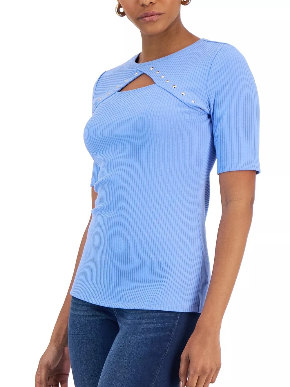 INC international concepts short-sleeve fall top